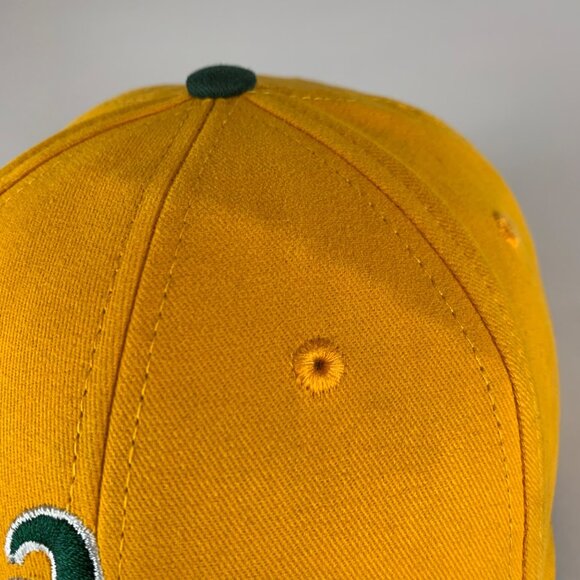 Oakland Athletics MLB Gold Green Fan Favorite Strapback Adjustable Hat READ - Picture 3 of 7